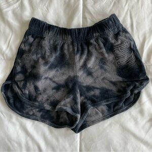PINK Victoria's Secret Terrycloth Black Gray Camo Athletic Shorts Size XS